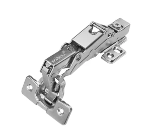 Zawias KĄTOWY 165 STOPNI NAKŁADANY rozstaw 45 fi 35mm-zatrzaskowy z cichym domykiem (zestaw, zawiera 2 szt. zawiasu) Sevroll System