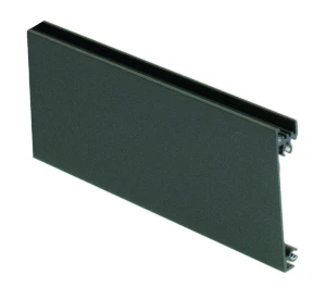 Panel przedni szuflady wewnętrznej do szkła PLATINIUM dla wysokości 96mm/134mm/181mm -1,20m, czarny Sevroll System