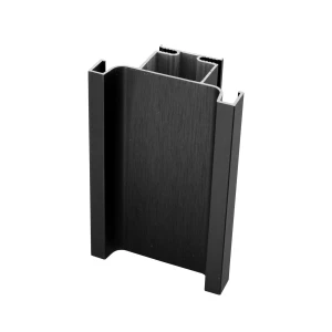 Profil Gola pionowy podwójny czarny szczotk.-3,00m Sevroll System