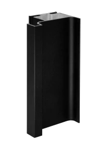 Profil Gola pionowy pojedynczy czarny szczotk.-3,00m Sevroll System