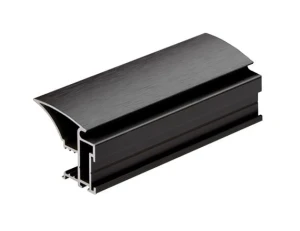 Zestaw Gemini 10, linia Fox, czarny szczotkowany, 2350 mm x 2700 mm, na 2 skrzydła, max. szerokość skrzydła do 1170 mm Sevroll System